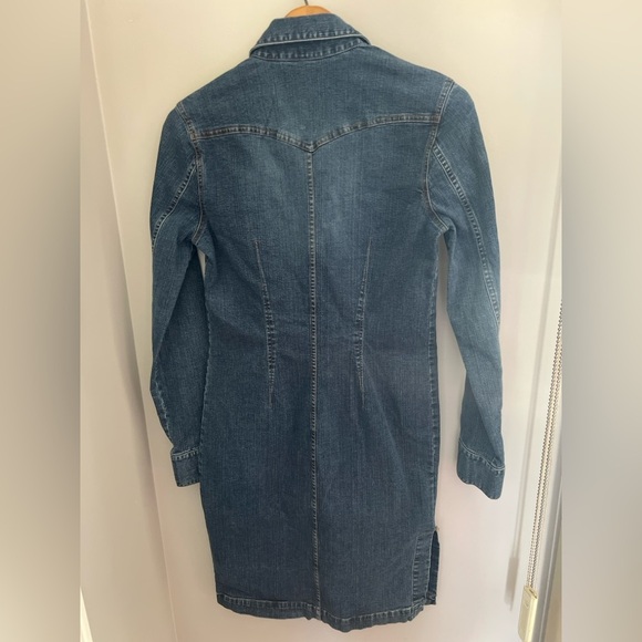 Jacob Conextion Stretch Vintage Denim Dress 7/8 - Picture 2 of 12